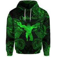 Custom Ophiuchus Zodiac Polynesian Hoodie Unique Style Green LT8 - Polynesian Pride