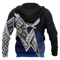 Pohnpei Micronesian Zip up Hoodie White Lighting Piece - Polynesian Pride