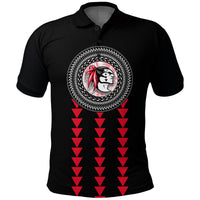 Custom Red Raiders Polo Shirt Kahuku School LT13 - Polynesian Pride