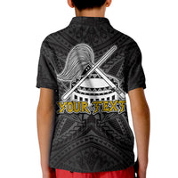 (Custom Personalised) Seal of American Samoa Polo Shirt KID LT6 - Polynesian Pride