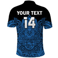 (Custom Text and Number) New Zealand Tiki Rugby Polo Shirt NZ Maori Koru Pattern Ver.05 LT14 - Polynesian Pride