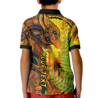 Custom Hei Tiki Maori Polo Shirt Fern Aotearoa Ta Moko Sun LT13 - Polynesian Pride