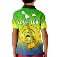 Custom Malampa Province Polo Shirt Native Canoe Mix Vanuatu Pig Tusk Green Version LT14 - Polynesian Pride