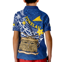 Tokelau Polo Shirt KID National Badge Polynesian Happy 74th Independence Anniversary LT14 - Polynesian Pride
