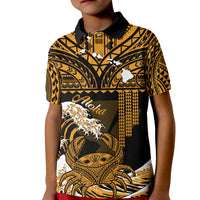 Custom Hawaii Polo Shirt Kakau Polynesian Crab With Waves Ver.02 LT14 - Polynesian Pride