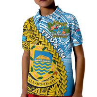 Custom Tuvalu 1978 Polo Shirt Happy 44th Independence Anniversary Polynesian Pattern LT14 - Polynesian Pride
