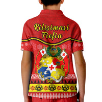 Tonga Christmas Polo Shirt Tongan Ngatu Kilisimasi Fiefia LT14 - Polynesian Pride