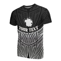 Pohnpei Polynesian Custom T Shirt Black Pride Map And Seal Unisex Black - Polynesian Pride