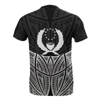 Pohnpei Polynesian T Shirt Black Pride Map And Seal - Polynesian Pride