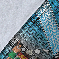 New Zealand And Fiji Premium Blanket Together - Red LT8 - Polynesian Pride
