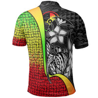 Yap Micronesian Polo Shirt Reggae Turtle with Hook - Polynesian Pride