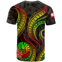 Tahiti Polynesian T Shirt Reggae Plumeria - Polynesian Pride