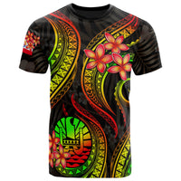 Tahiti Polynesian T Shirt Reggae Plumeria Unisex Reggae - Polynesian Pride