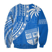 Fiji Rugby Sevens Sweatshirt Fijian 7s Tapa Polynesian Blue Ver.01 LT13 - Polynesian Pride