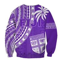 Fiji Rugby Sevens Sweatshirt Fijian 7s Tapa Polynesian Purple LT13 - Polynesian Pride