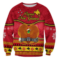 (Custom Personalised) Papua New Guinea Christmas Sweatshirt Bird Of Paradise Bikpela Hamamas Blong Dispela Krismas LT14 - Polynesian Pride