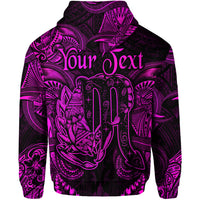 Custom Scorpio Zodiac Polynesian Hoodie Unique Style Pink LT8 - Polynesian Pride