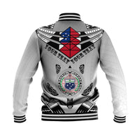 (Custom Personalised) Samoa Black Saturday Baseball Jacket Visual Arts LT9 - Polynesian Pride