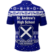 St. andrews High School Christmas Polo Shirt Simple Style LT8 - Polynesian Pride