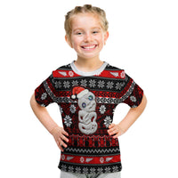 (Custom Personalised) New Zealand Hei Tiki Christmas T Shirt Kid Maori Meri Kirihimete LT13 - Polynesian Pride