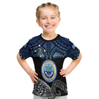 Federated States Of Micronesia T Shirt Kid Happy Fsm 35Th Independence Anniversary LT13 - Polynesian Pride