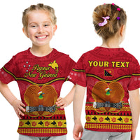 (Custom Personalised) Papua New Guinea Christmas T Shirt KID Bird Of Paradise Bikpela Hamamas Blong Dispela Krismas LT14 Youth XL Size14 - Polynesian Pride