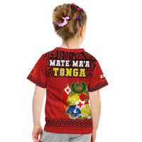 Tonga Rugby T Shirt Mate Maa Tonga Pacific Ngatu Black LT14 - Polynesian Pride