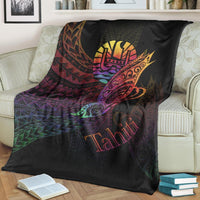 Tahiti Premium Blanket - Butterfly Polynesian Style - Polynesian Pride