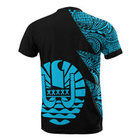 Tahiti T Shirt Polynesian Patter Neon Flash Style - Polynesian Pride
