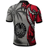 Tahiti Polo Shirt Classical Coconut Tree - Polynesian Pride