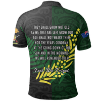 New Zealand Maori ANZAC Spirit Polo Shirt Lest We Forget - Polynesian Pride