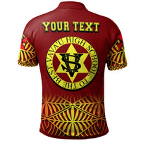 Tonga Custom Polo Shirt Tonga High School TapaTribal Pattern LT10 - Polynesian Pride