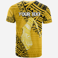 Cook Islands Tribal Custom T Shirt Island Map Aitutaki Island LT7 - Polynesian Pride