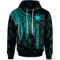 The Philippines Hoodie Polynesian Wings (TurQuoiSe) Turquoise - Polynesian Pride