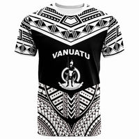 Vanuatu T Shirt Tribal Pattern Cool Style White Color Unisex White - Polynesian Pride
