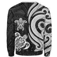 Tahiti Sweater - White Tentacle Turtle - Polynesian Pride