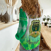 (Custom Personalised) Saineha High School Women Casual Shirt Original LT13 - Polynesian Pride