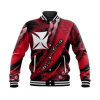(Custom Personalised) Wallis et Futuna Baseball Jacket Artsy Style - Black LT9 Unisex Black - Polynesian Pride