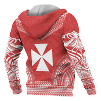 Wallis nd Futuna Polynesian Chief Custom Hoodie Flag Version - Polynesian Pride