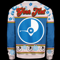 Yap Custom Personalised Christmas Sweater - Santa Claus Polynesian Tattoo - Polynesian Pride