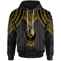 Yap Hoodie Polynesian Armor Style Gold Unisex Gold - Polynesian Pride