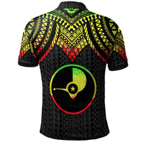 Yap Custom Polo Shirt Polynesian Armor Style Reagge - Polynesian Pride