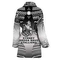 Fiji Rugby Bathrobe Sydney Nadroga Navosa Stallions Creative Style - Gradient Black LT8 - Polynesian Pride