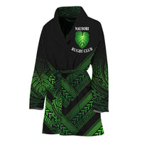 Fiji Nausori Rugby Bathrobe Creative Style LT8 One Size Green - Polynesian Pride