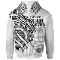 Guam Zip Hoodie Black Polynesian Patterns Best Guam Ever - Polynesian Pride