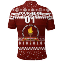 Custom Tonga Beulah College Christmas Polo Shirt Simple Style LT8 - Polynesian Pride