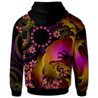 Cook Islands Custom Hoodie Cook Islands in wave - Polynesian Pride