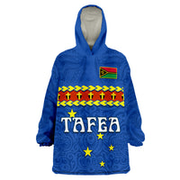 (Custom Personalised) Tafea Province Vanuatu Pig Tusk Polynesian Flag Style Wearable Blanket Hoodie LT14 Unisex One Size - Polynesian Pride