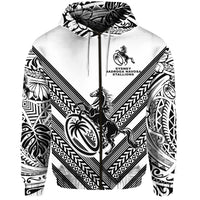 Fiji Rugby Zip Hoodie Sydney Nadroga Navosa Stallions Creative Style White LT8 - Polynesian Pride