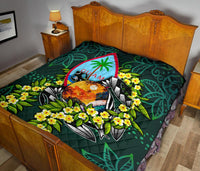 Guam Polynesian Premium Quilt - Ti Leaf Lei Turtle - Polynesian Pride